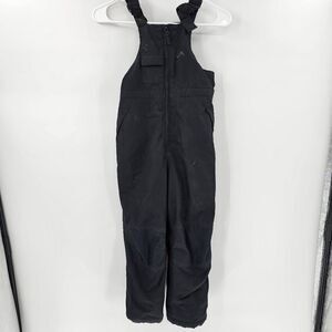 Vertical 9 snow suit pants bibs overalls kids 7 black ski snowboard